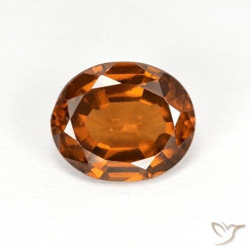 1.77ct Natürlicher Mittelorange Hessonit-Granat, Oval, VS