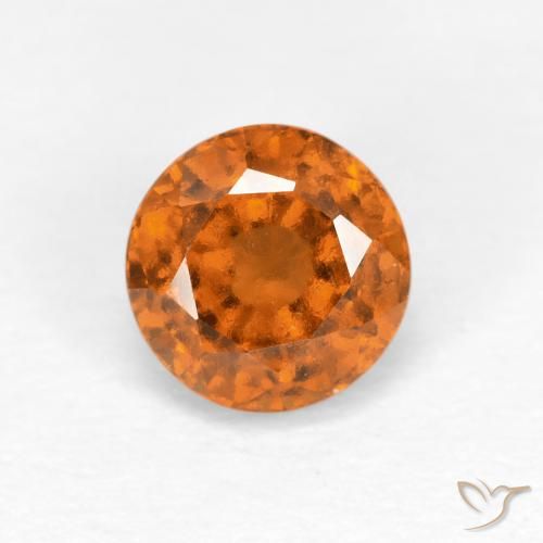1.05ct Natürlicher Mittelorange Hessonit-Granat, Runden, VS