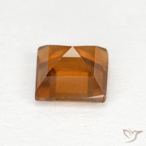 9,17 ctw natürlicher orange-braun Hessonit-Granat, Quadrat, VS