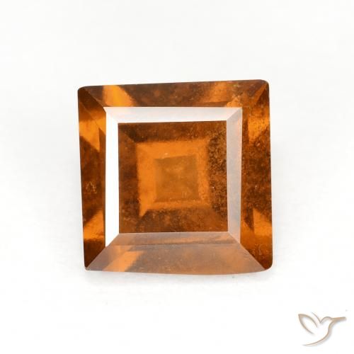 1.82ct Natürlicher tieforange Hessonit-Granat, Quadrat, VS