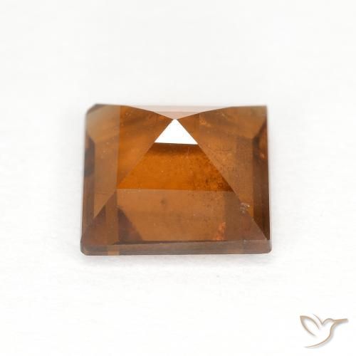 9,17 ctw natürlicher tieforange Hessonit-Granat, Quadrat, VS