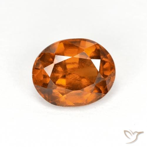 1.90ct Natürlicher tieforange Hessonit-Granat, Oval, VS