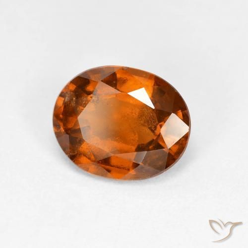 9,17 ctw natürlicher rötlich-orange Hessonit-Granat, Oval, VS-SI