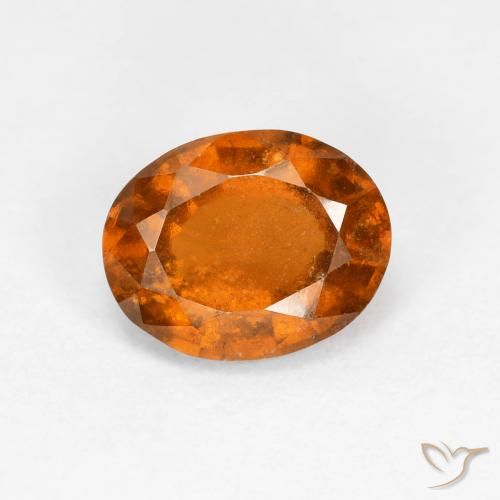 1.69ct Natürlicher tieforange Hessonit-Granat, Oval, VS