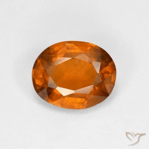 1.92ct Natürlicher Mitteldunkles Orange Hessonit-Granat, Oval, VS-SI