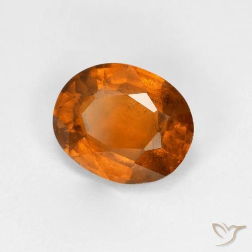 9,17 ctw natürlicher Mitteldunkles Orange Hessonit-Granat, Oval, VS-SI
