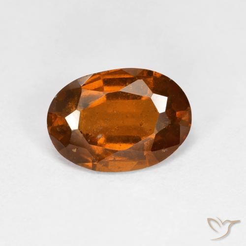 1.79ct Natürlicher Dunkelorange Hessonit-Granat, Oval, VS-SI