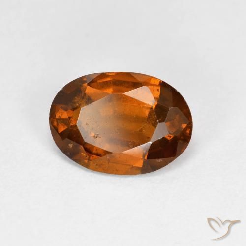 9,17 ctw natürlicher Dunkelorange Hessonit-Granat, Oval, VS-SI