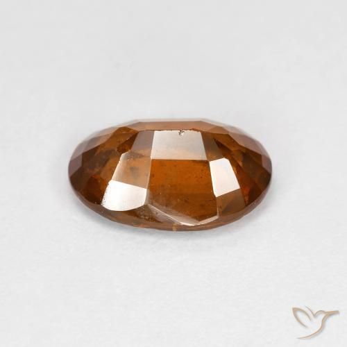 9,17 ctw natürlicher Dunkelorange Hessonit-Granat, Oval, VS-SI