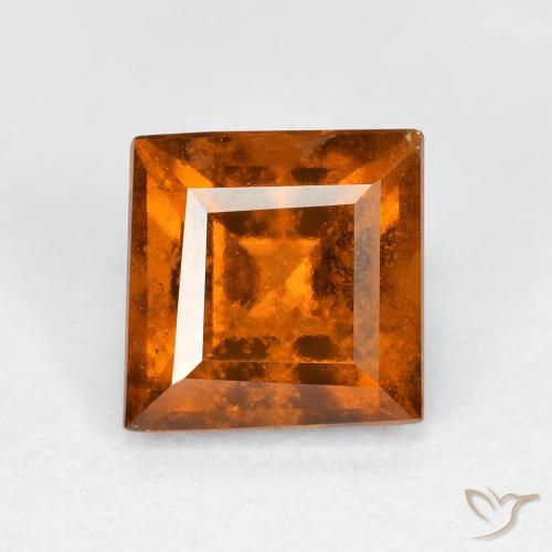 1.79ct Natürlicher tieforange Hessonit-Granat, Quadrat, VS-SI