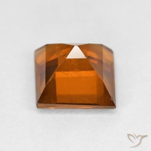9,17 ctw natürlicher tieforange Hessonit-Granat, Quadrat, VS-SI