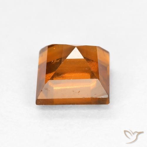9,17 ctw natürlicher Mitteldunkles Orange Hessonit-Granat, Quadrat, VS-SI