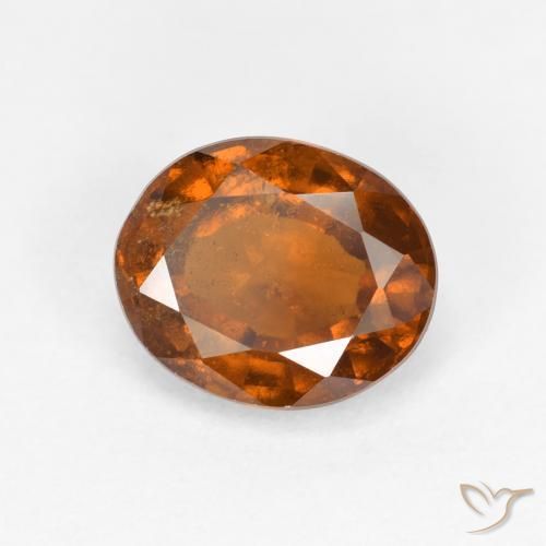 9,17 ctw natürlicher Dunkelorange Hessonit-Granat, Oval, VS-SI