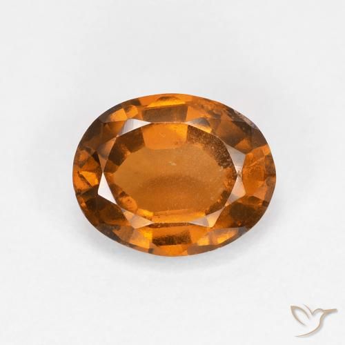 1.24ct Natürlicher Mittelorange Hessonit-Granat, Oval, VS