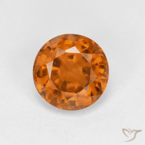 0.94ct Natürlicher Mittelorange Hessonit-Granat, Runden, VS