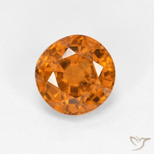 1.06ct Natürlicher Gelblich-orange Hessonit-Granat, Runden, VS
