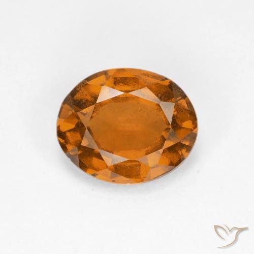1.52ct Natürlicher Mittelorange Hessonit-Granat, Oval, VS