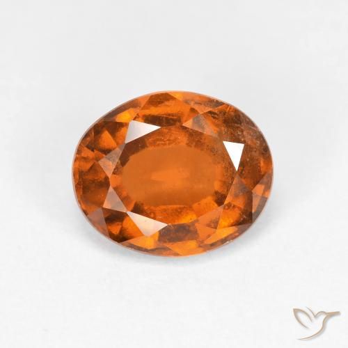 1.86ct Natürlicher tieforange Hessonit-Granat, Oval, VS