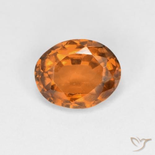 1.10ct Natürlicher Amber Orange Hessonit-Granat, Oval, VS