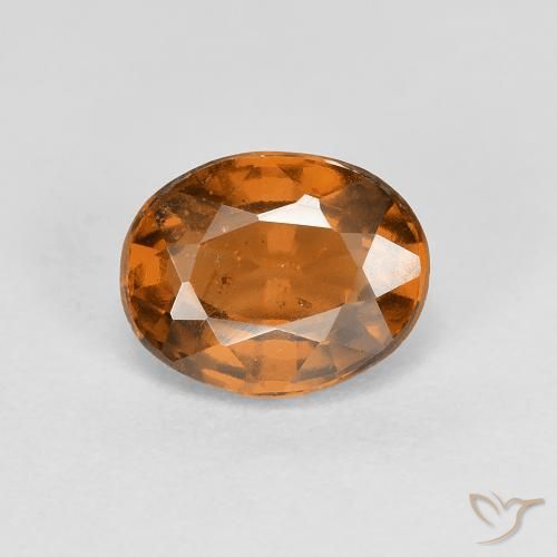 1.25ct Natürlicher tieforange Hessonit-Granat, Oval, VS