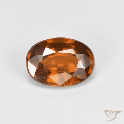 0.92ct Natürlicher Mitteldunkles Orange Hessonit-Granat, Oval, VS