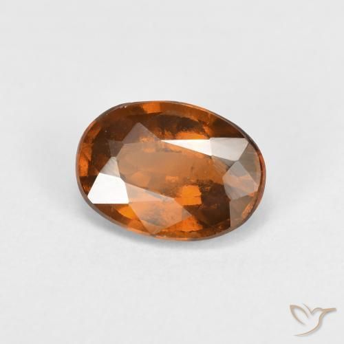 9,17 ctw natürlicher Mitteldunkles Orange Hessonit-Granat, Oval, VS