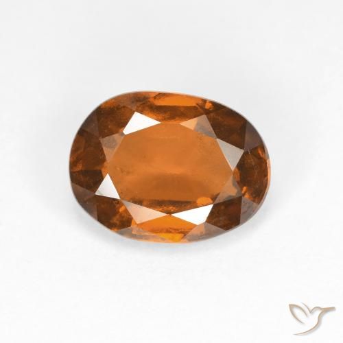 2.02ct Natürlicher Mitteldunkles Orange Hessonit-Granat, Oval, VS