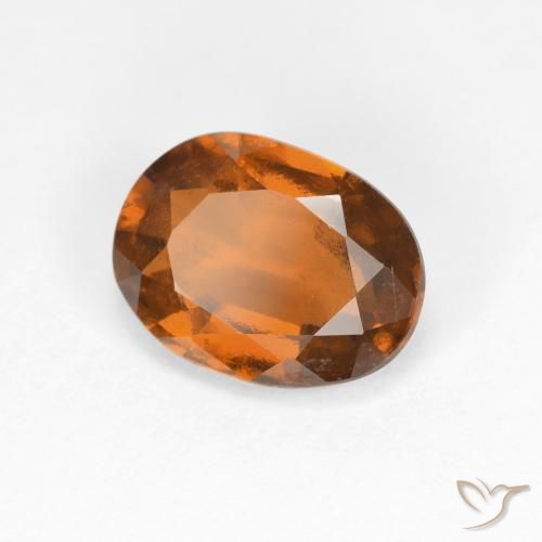 9,17 ctw natürlicher Mitteldunkles Orange Hessonit-Granat, Oval, VS