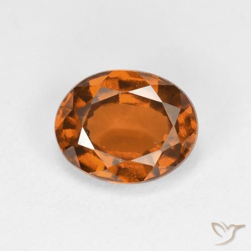 1.78ct Natürlicher Mittelorange Hessonit-Granat, Oval, VS