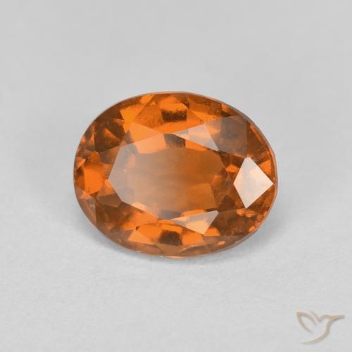 9,17 ctw natürlicher Mitteldunkles Orange Hessonit-Granat, Oval, VS
