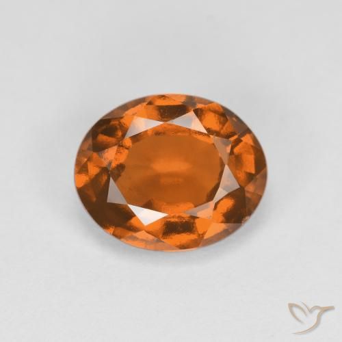 1.99ct Natürlicher Mitteldunkles Orange Hessonit-Granat, Oval, VS