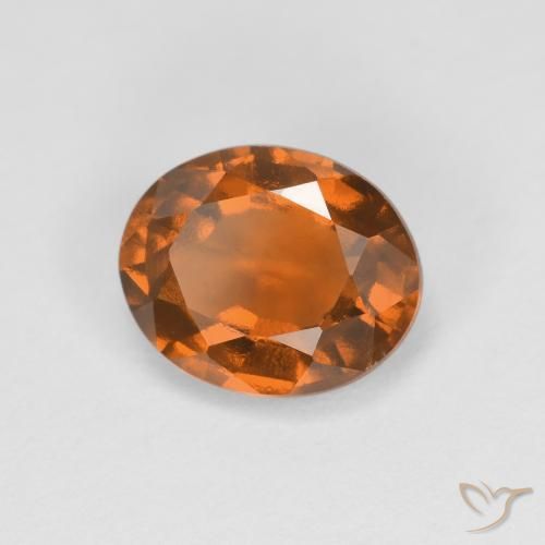 9,17 ctw natürlicher Mitteldunkles Orange Hessonit-Granat, Oval, VS