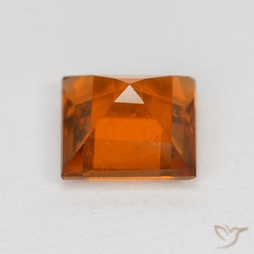9,17 ctw natürlicher tieforange Hessonit-Granat, Quadrat, VS
