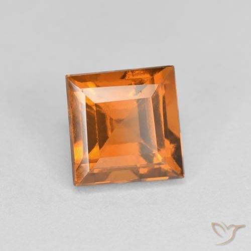 1.48ct Natürlicher Mittelorange Hessonit-Granat, Quadrat, VS