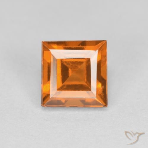 9,17 ctw natürlicher Mittelorange Hessonit-Granat, Quadrat, VS