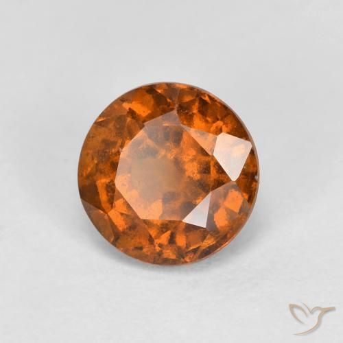 9,17 ctw natürlicher rötlich-orange Hessonit-Granat, Runden, VS