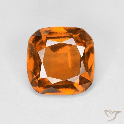 1.38ct Natürlicher Gelblich-orange Hessonit-Granat, Smaragdschliff, VS