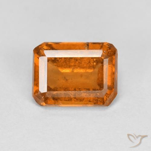 1.74ct Natürlicher Mittelorange Hessonit-Granat, Smaragdschliff, VS