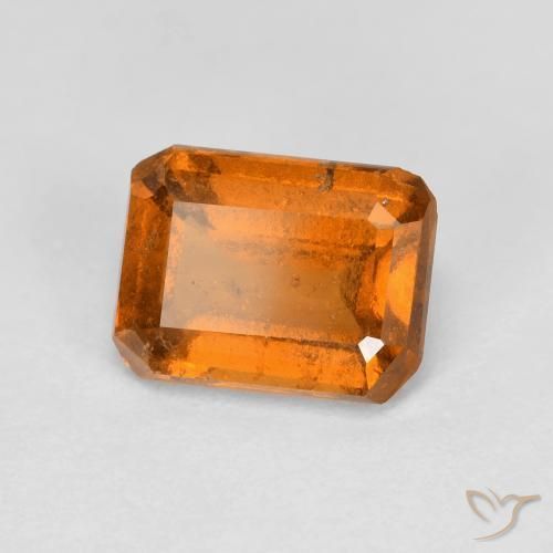 9,17 ctw natürlicher Mittelorange Hessonit-Granat, Oktagonschliff, VS