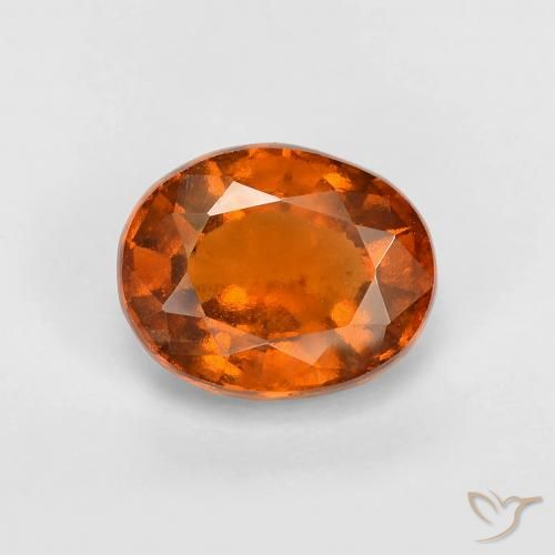 2.07ct Natürlicher Mitteldunkles Orange Hessonit-Granat, Oval, VS