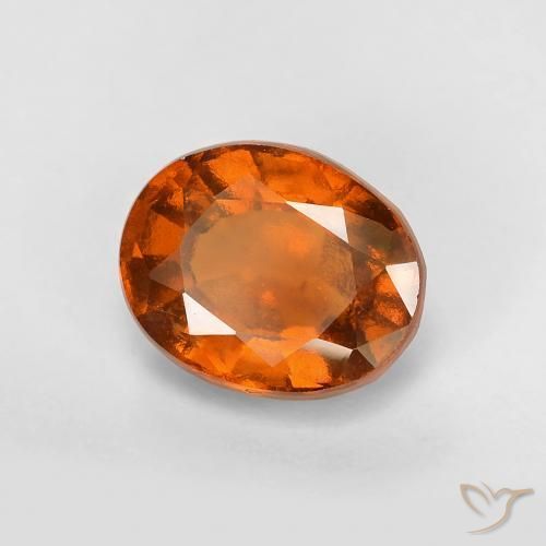 9,17 ctw natürlicher Mitteldunkles Orange Hessonit-Granat, Oval, VS