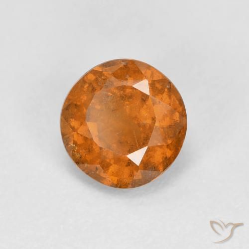 0.93ct Natürlicher Mittelorange Hessonit-Granat, Runden, VS