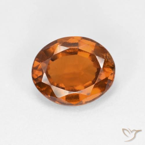 2.00ct Natürlicher tieforange Hessonit-Granat, Oval, VS