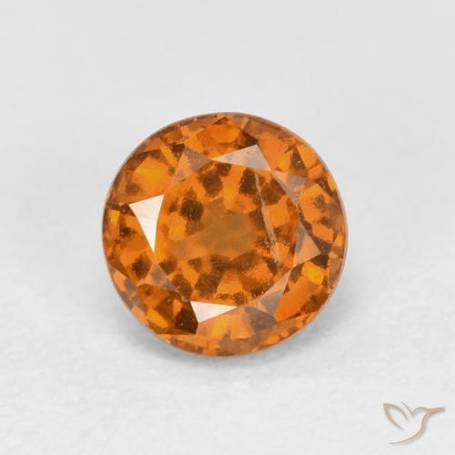 1.15ct Natürlicher Gelblich-orange Hessonit-Granat, Runden, VS
