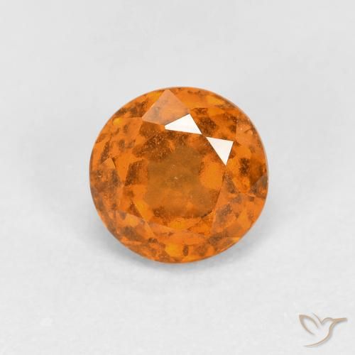 1.03ct Natürlicher Erde Orange Hessonit-Granat, Runden, VS