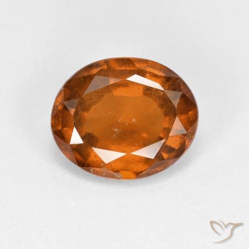 2.30ct Natürlicher Mitteldunkles Orange Hessonit-Granat, Oval, VS