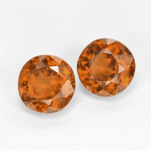2,07 ct natürliche orangefarbener Hessonit-Edelsteine, Rundschliff, VS