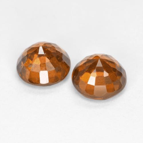 2,07 ct natürliche orangefarbener Hessonit-Edelsteine, Rundschliff, VS