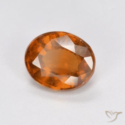 9,17 ctw natürlicher Mitteldunkles Orange Hessonit-Granat, Oval, VS