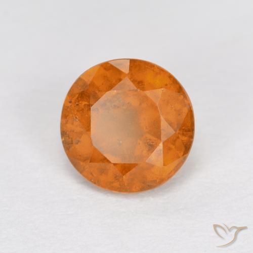 9,17 ctw natürlicher rötlich-orange Hessonit-Granat, Runden, VS